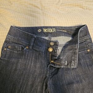 Women's Dark Blue Flare Jeans - Premium Denim